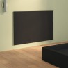  Tête de lit Noir 120x1,5x80 cm Bois d'ingénierie 