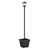 Lampadaire solaire avec pot de fleurs Noir 32 x 32 x 158 cm 630603630603