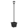 Lampadaire solaire avec pot de fleurs Noir 32 x 32 x 158 cm 630603630603