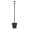Lampadaire solaire avec pot de fleurs Noir 32 x 32 x 158 cm 630603630603
