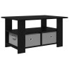 Table basse Chêne noir 77 x 55 x 42 cm Bois d'ingénierie 630608630608