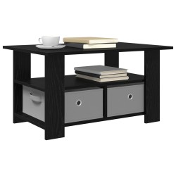 Table basse Chêne noir 77 x 55 x 42 cm Bois d'ingénierie 630608630608