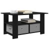 Table basse Chêne noir 77 x 55 x 42 cm Bois d'ingénierie 630608630608