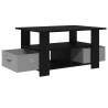 Table basse Chêne noir 77 x 55 x 42 cm Bois d'ingénierie 630608630608