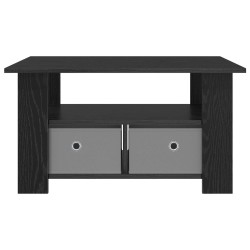 Table basse Chêne noir 77 x 55 x 42 cm Bois d'ingénierie 630608630608