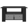 Table basse Chêne noir 77 x 55 x 42 cm Bois d'ingénierie 630608630608