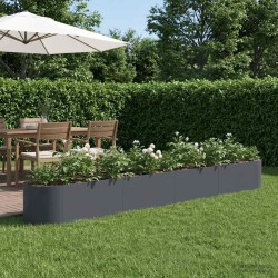 Jardin surélevé Anthracite 380 x 40 x 40 cm Acier 630612630612