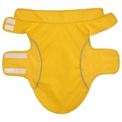 Imperméable pour chien avec bandes réfléchissantes en polyester jaune taille M 630613630613