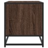 Meuble TV chêne marron 120,5x40x46cm bois d'ingénierie et métal 630618630618
