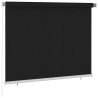 Store roulant d'extérieur 185 (l) x 140 (H) cm noir 630619630619
