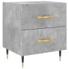 Table de chevet gris béton 40x35x47,5 cm bois d’ingénierie 630623630623