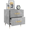 Table de chevet gris béton 40x35x47,5 cm bois d’ingénierie 630623630623