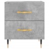 Table de chevet gris béton 40x35x47,5 cm bois d’ingénierie 630623630623