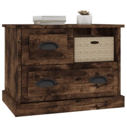 Table de chevet chêne fumé 60x39x45 cm 630624630624