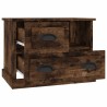 Table de chevet chêne fumé 60x39x45 cm 630624630624