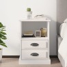 Table de chevet blanc 43x36x60 cm 630625630625