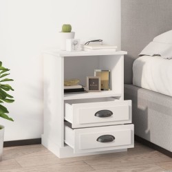 Table de chevet blanc 43x36x60 cm 630625630625