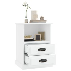 Table de chevet blanc 43x36x60 cm 630625630625