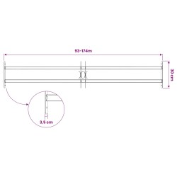 Grille de sécurité pour fenêtres avec 2 barres transversales 630626630626