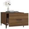 Tables basses avec pieds en métal 2 pcs Chêne marron 50x50x40cm 630629630629