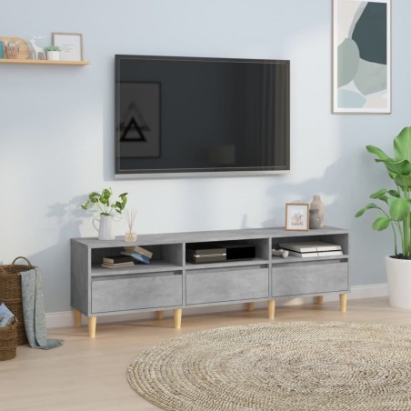 Meuble TV gris béton 150x30x44,5 cm bois d'ingénierie 630630630630