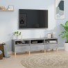 Meuble TV gris béton 150x30x44,5 cm bois d'ingénierie 630630630630