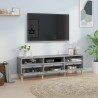 Meuble TV gris béton 150x30x44,5 cm bois d'ingénierie 630630630630