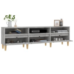 Meuble TV gris béton 150x30x44,5 cm bois d'ingénierie 630630630630