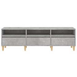 Meuble TV gris béton 150x30x44,5 cm bois d'ingénierie 630630630630