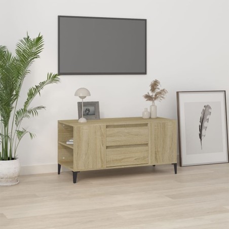 Meuble TV Chêne sonoma 102x44,5x50 cm Bois d'ingénierie 630631630631