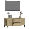 Meuble TV Chêne sonoma 102x44,5x50 cm Bois d'ingénierie 630631630631