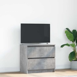 Meuble TV gris béton 60x35x54 cm bois d'ingénierie 630634630634