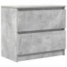 Meuble TV gris béton 60x35x54 cm bois d'ingénierie 630634630634