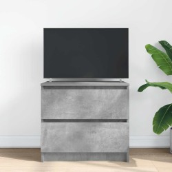 Meuble TV gris béton 60x35x54 cm bois d'ingénierie 630634630634