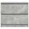 Meuble TV gris béton 60x35x54 cm bois d'ingénierie 630634630634