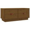 Meuble TV Marron miel 80x34x35 cm Bois de pin massif 630636630636