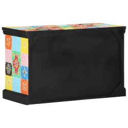 Meuble TV Multicolore 80 x 35 x 50 cm Bois de mangue massif 630637630637