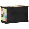 Meuble TV Multicolore 80 x 35 x 50 cm Bois de mangue massif 630637630637