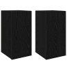 Meuble TV mural 2 pcs Chêne noir 30,5 x 30 x 60 cm 630638630638