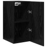 Meuble TV mural 2 pcs Chêne noir 30,5 x 30 x 60 cm 630638630638