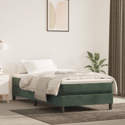 Matelas de lit à ressorts ensachés fermeté moyenne vert foncé 120x190x20 cm 630639630639
