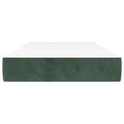 Matelas de lit à ressorts ensachés fermeté moyenne vert foncé 120x190x20 cm 630639630639
