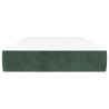 Matelas de lit à ressorts ensachés fermeté moyenne vert foncé 120x190x20 cm 630639630639