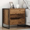 Table de chevet avec tiroir 2 pcs Bois Ancien 50 x 39,5 x 50 cm 630641630641