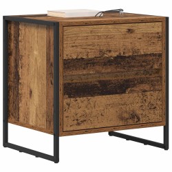 Table de chevet avec tiroir 2 pcs Bois Ancien 50 x 39,5 x 50 cm 630641630641