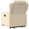 Fauteuil inclinable de massage électrique Crème Tissu 630642630642