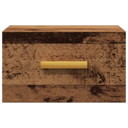 Tables de chevet murales 2 pcs vieux bois 35x35x20 cm 630644630644