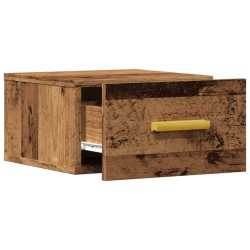Tables de chevet murales 2 pcs vieux bois 35x35x20 cm 630644630644