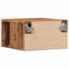 Tables de chevet murales 2 pcs vieux bois 35x35x20 cm 630644630644