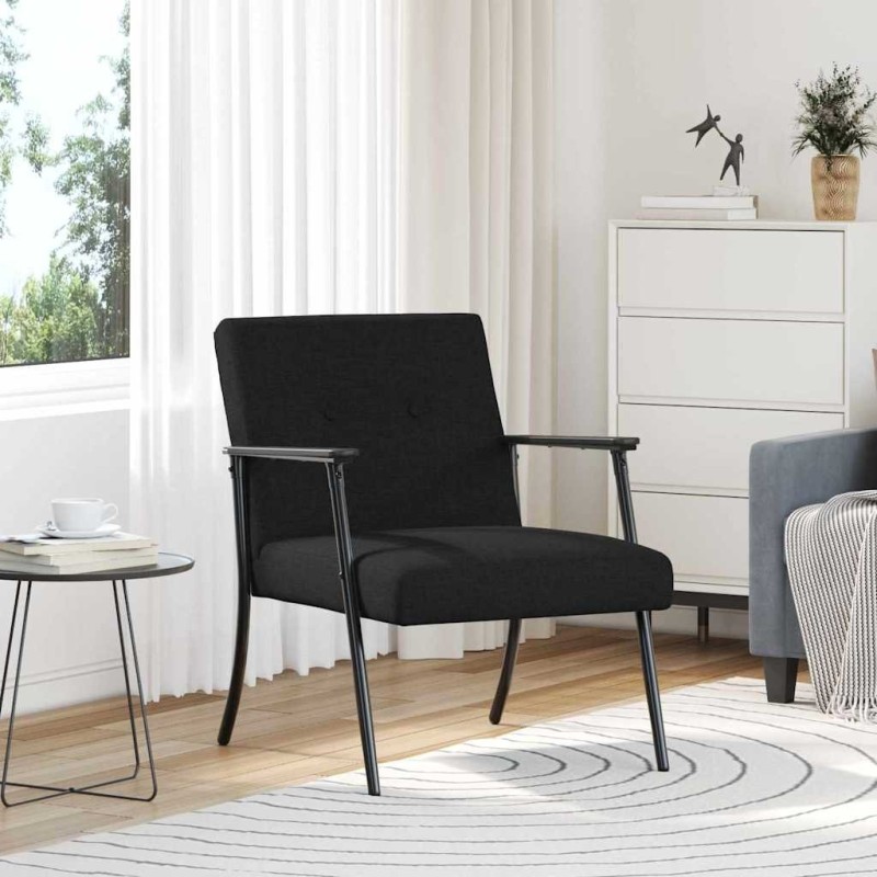 fauteuil Noir tissu 630645630645